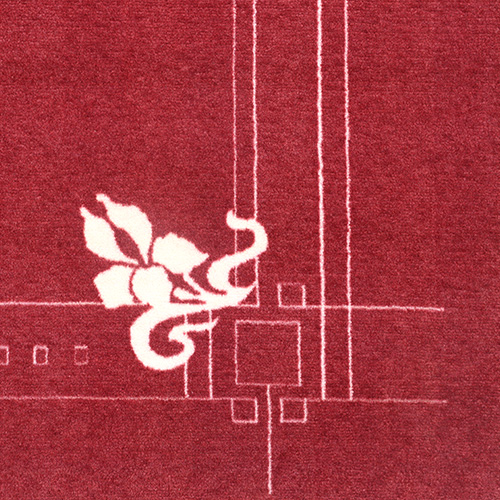 Luxury hand-woven wool and silk designer carpet in India